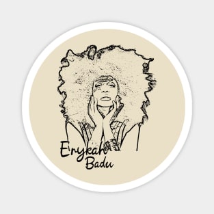 Beauty of erykah badu Magnet